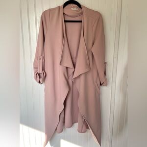 Revamped Long Pink Blazer / Cardigan